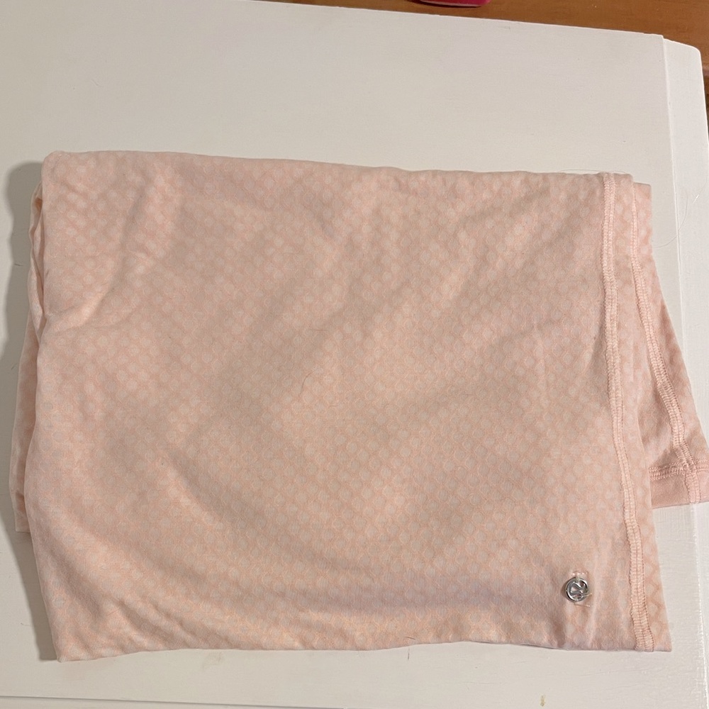 Lululemon blush infinity scarf. Very comfy and beautiful light color